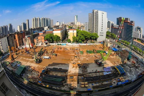 南昌地鐵4號(hào)線丁公路北站完成圍護(hù)結(jié)構(gòu)施工 圖